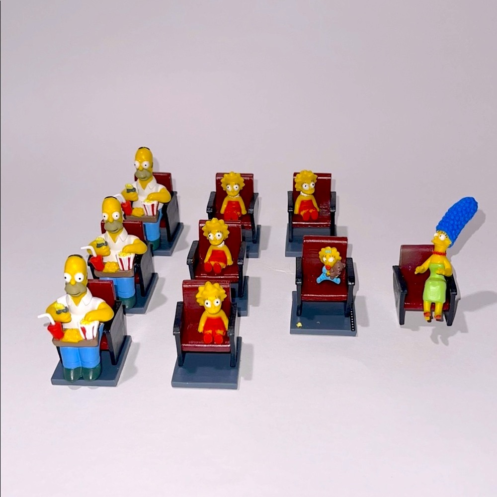 Vintage The Simpsons Movie Tomy Yujin Gacha Figures Lot